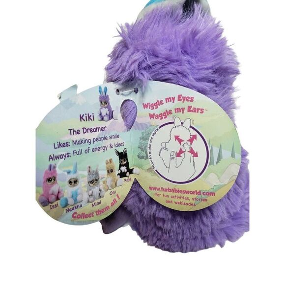 Fur Babies Kiki The Dreamer World Dreamstars Stuffed Plush Purple Toy NWT - Picture 5 of 5
